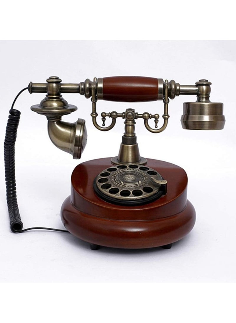 Organized Home Retro Vintage Antique Style Corded Rotary Dial Desk Telephone - Image 1